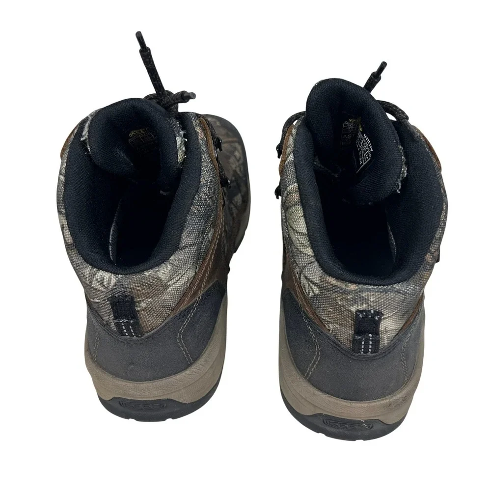 Keen Utility Lansing Mid Camo Waterproof Carbon Toe Work Boots Mens 8 Wide EH SR